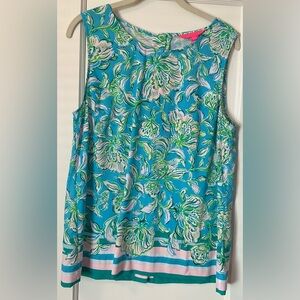 Lilly Pulitzer Floral Sleeveless Top